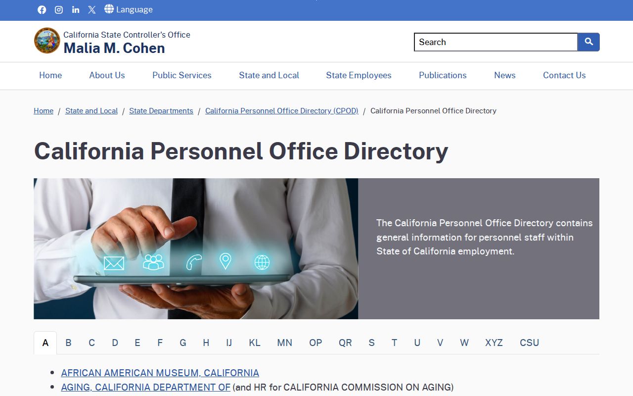 Woodland people directories California personnel office contacts